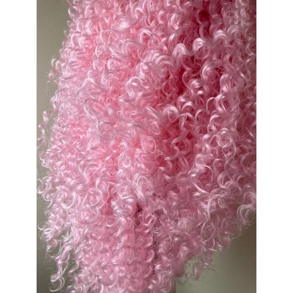 Short Pink Wig,Afro Kinky Curly Lace Wig - Picture 7 of 10